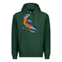Sports Green Eastern Bluebird Premium Hoodie - LillyAllenDesigns