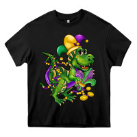 Black mardi gras trex Heavy Core Tee - CowGirlArtShop