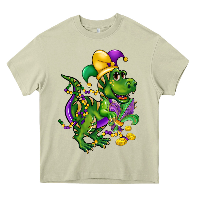 Mardi Gras Trex Heavy Core Tee by CowGirlArtShop | Teevron