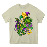Mossy mardi gras trex Heavy Core Tee - CowGirlArtShop
