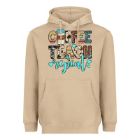 Coffee Teach Repeat Heavyweight Hoodie | Teevron