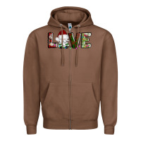 Chestnut love christmas gnome Zipper Hoodie - AdoDesignShop