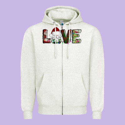 Love Christmas Gnome Zipper Hoodie Designed By Adodesignshop