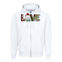 White love christmas gnome Zipper Hoodie - AdoDesignShop
