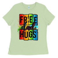 Matcha free dad hugs Ladies Tee - OliviaCreatesArt