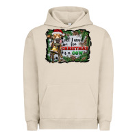Pigment French Oak all i want for christmas is a cow Urban Hoodie - RanaPortraitStore