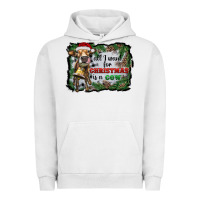 Pigment Lunar Rock all i want for christmas is a cow Urban Hoodie - RanaPortraitStore