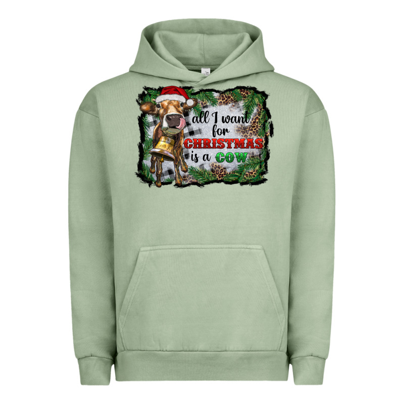 All I Want For Christmas Is A Cow Urban Hoodie by RanaPortraitStore | Teevron