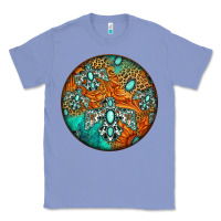 Colony Blue western pattern circle Classic Tee - Jasminsmagicworld