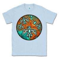 Dusty Blue western pattern circle Classic Tee - Jasminsmagicworld