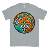 Heather Grey western pattern circle Classic Tee - Jasminsmagicworld