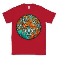 Red western pattern circle Classic Tee - Jasminsmagicworld