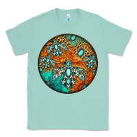 Seafoam western pattern circle Classic Tee - Jasminsmagicworld