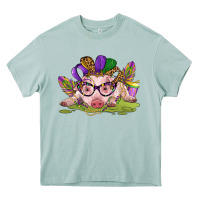 Mardi Gras Pig Heavy Core Tee | Teevron