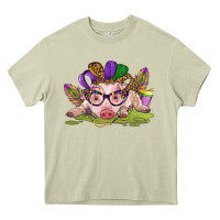 Mossy mardi gras pig Heavy Core Tee - CowGirlArtShop