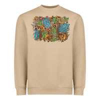 Mushroom horseshoe leopard gemstone cactus background Heavyweight Sweatshirt - AdoDesignShop