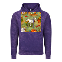 Cloud Purple fall goats seamless pattern Vintage Hoodie - BundleAndBundleShop