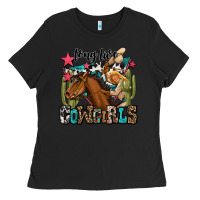 Black long live cowgirls Ladies Tee - OliviaCreatesArt