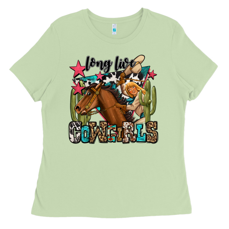 Long Live Cowgirls Ladies Tee by OliviaCreatesArt | Teevron