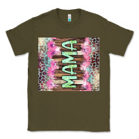 Army Green Mama leopard Classic Tee - CowGirlArtShop