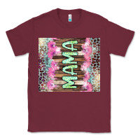 Burgundy Mama leopard Classic Tee - CowGirlArtShop