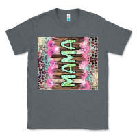 Charcoal Heather Mama leopard Classic Tee - CowGirlArtShop