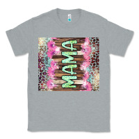 Heather Grey Mama leopard Classic Tee - CowGirlArtShop