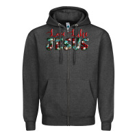 Charcoal Heather love like jesus Zipper Hoodie - AdoDesignShop