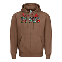 Chestnut love like jesus Zipper Hoodie - AdoDesignShop