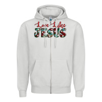 Love Like Jesus Zipper Hoodie | Teevron