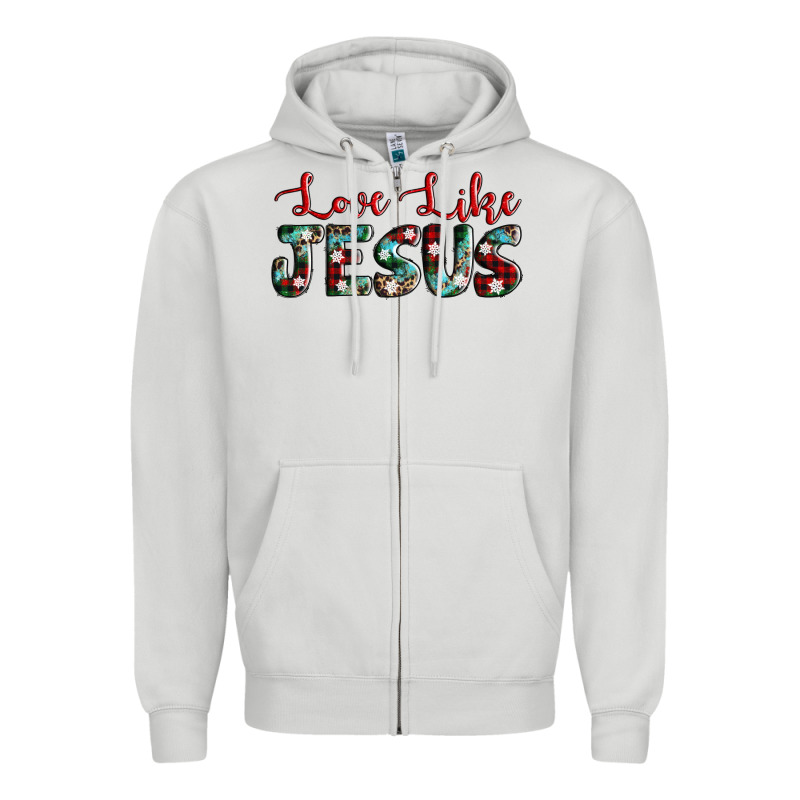 Love Like Jesus Zipper Hoodie by AdoDesignShop | Teevron