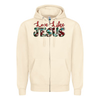 Sandshell love like jesus Zipper Hoodie - AdoDesignShop