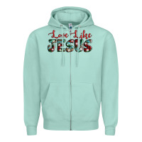 Seafoam love like jesus Zipper Hoodie - AdoDesignShop