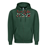 Sports Green love like jesus Zipper Hoodie - AdoDesignShop