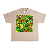 French Oak St. Patrick's Donkey With Shamrock Seamless Urban Heavy Tee - FaDigitalArtStudio