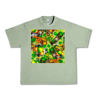 Oil Green St. Patrick's Donkey With Shamrock Seamless Urban Heavy Tee - FaDigitalArtStudio