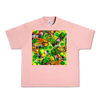 Salmon St. Patrick's Donkey With Shamrock Seamless Urban Heavy Tee - FaDigitalArtStudio