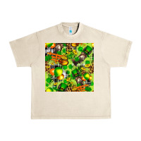 Sandshell St. Patrick's Donkey With Shamrock Seamless Urban Heavy Tee - FaDigitalArtStudio