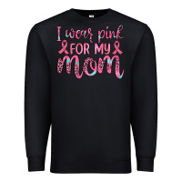 Black i wear pink for my mom Premium Sweatshirt - JahusDesignShop