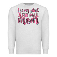 Oatmeal Heather i wear pink for my mom Premium Sweatshirt - JahusDesignShop