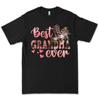 Black Best Grandma ever Mother's Day Premium Tee - CowGirlArtShop