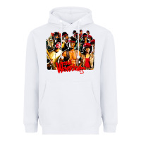 White the warriors 1980s cult movie film Heavyweight Hoodie - DesigneFamous