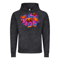 Vintage Black halloween pumpkin patch  4 Vintage Hoodie - BundleAndBundleShop