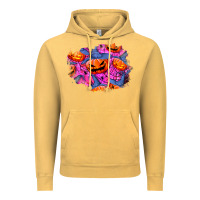 Vintage Mustard halloween pumpkin patch  4 Vintage Hoodie - BundleAndBundleShop