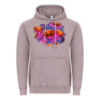 Vintage Zinc halloween pumpkin patch  4 Vintage Hoodie - BundleAndBundleShop
