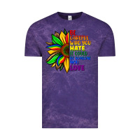 Cloud Purple Be careful who you hate it could be someone you Vintage Tee - FaDigitalArtStudio
