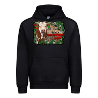 Black all i want for christmas is a cow cowhide Urban Hoodie - RanaPortraitStore