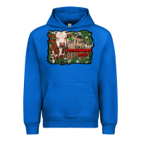 Cobalt all i want for christmas is a cow cowhide Urban Hoodie - RanaPortraitStore