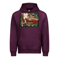 Mauve Wine all i want for christmas is a cow cowhide Urban Hoodie - RanaPortraitStore