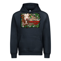 Navy all i want for christmas is a cow cowhide Urban Hoodie - RanaPortraitStore